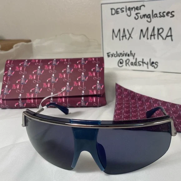 MAX MARA futuristic shield modern sunglasses Sunglasses display picture 2